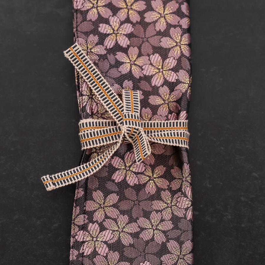 Musashi Japanese Style Kitchen Knife Roll Purple Sakura 1 Pocket Handmade - Image 2