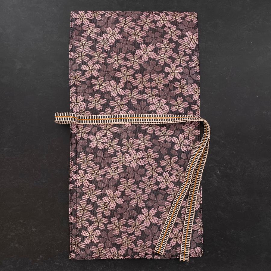 Musashi Japanese Style Kitchen Knife Roll Purple Sakura 1 Pocket Handmade - Image 6