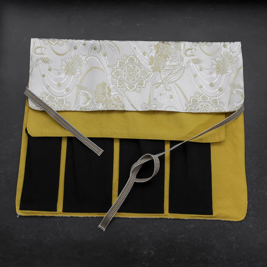 Musashi Japanische Küchenmesser Rolle White-Golden Phoenix 4 Taschen Handgefertigt - Image 3