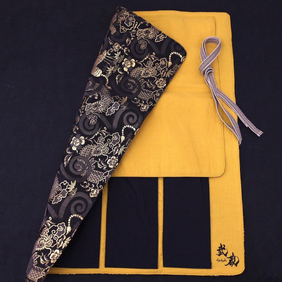 Musashi Japanische Küchenmesser Rolle 4 Taschen Handgefertigt - Image 4