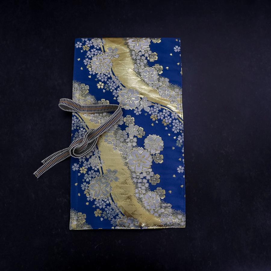 Musashi Japanische Küchenmesser Rolle Blau-Gold Sakura Fluss 1 Tasche Handgefertigt - Image 4