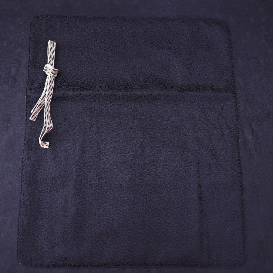 Musashi Japanische Küchenmesser Rolle Schwarz Blumen 4 Taschen Handgefertigt - Image 5