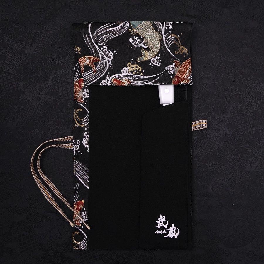 Musashi Japanische Küchenmesser Rolle Schwarz Koi 1 Tasche Handgefertigt - Image 3