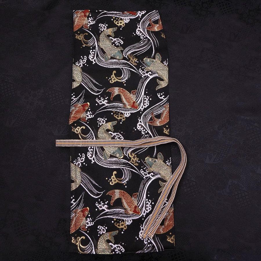 Musashi Japanische Küchenmesser Rolle Schwarz Koi 1 Tasche Handgefertigt - Image 6