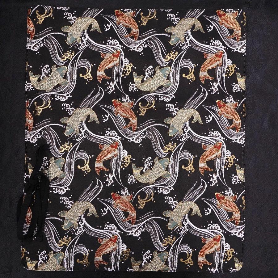 Musashi Japanische Küchenmesser Rolle Schwarz Koi 4 Taschen Handgefertigt - Image 6