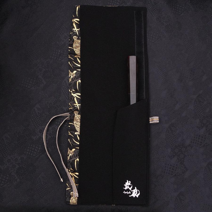Musashi Japanische Küchenmesser Rolle Schwarz Tiger 1 Tasche Handgefertigt - Image 3