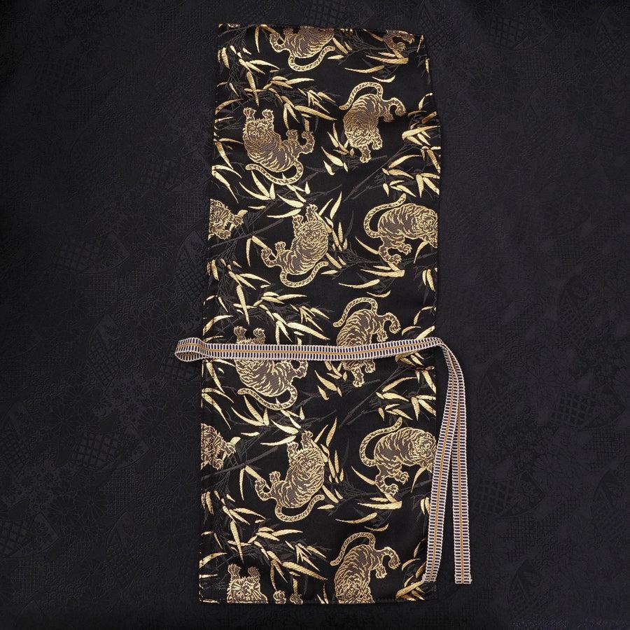 Musashi Japanische Küchenmesser Rolle Schwarz Tiger 1 Tasche Handgefertigt - Image 6