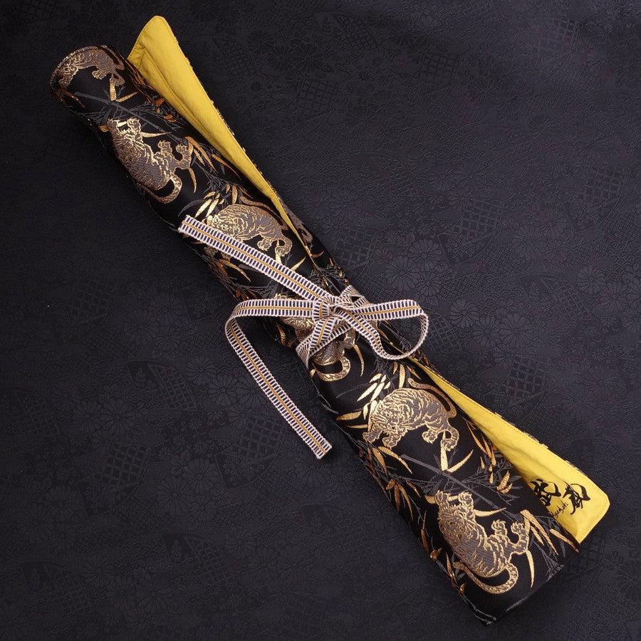 Musashi Japanische Küchenmesser Rolle Schwarz Tiger 4 Taschen Handgefertigt
