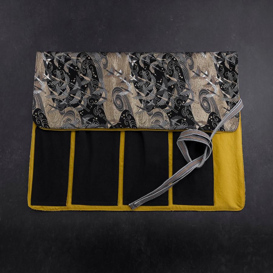 Musashi Japanische Küchenmesser Rolle Uzumaki Tsuru-Mai 4 Taschen Handgefertigt - Image 3