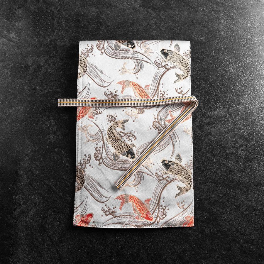 Musashi Japanische Küchenmesser Rolle Weiß Koi 1 Tasche Handgefertigt - Image 2