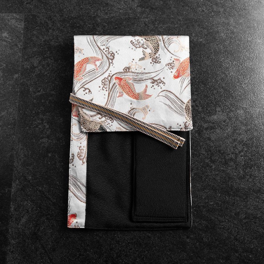 Musashi Japanische Küchenmesser Rolle Weiß Koi 1 Tasche Handgefertigt - Image 3