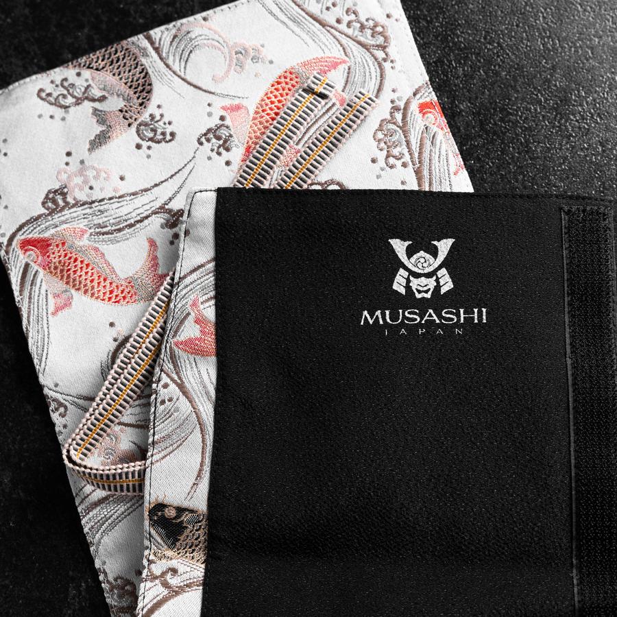 Musashi Japanische Küchenmesser Rolle Weiß Koi 1 Tasche Handgefertigt - Image 6