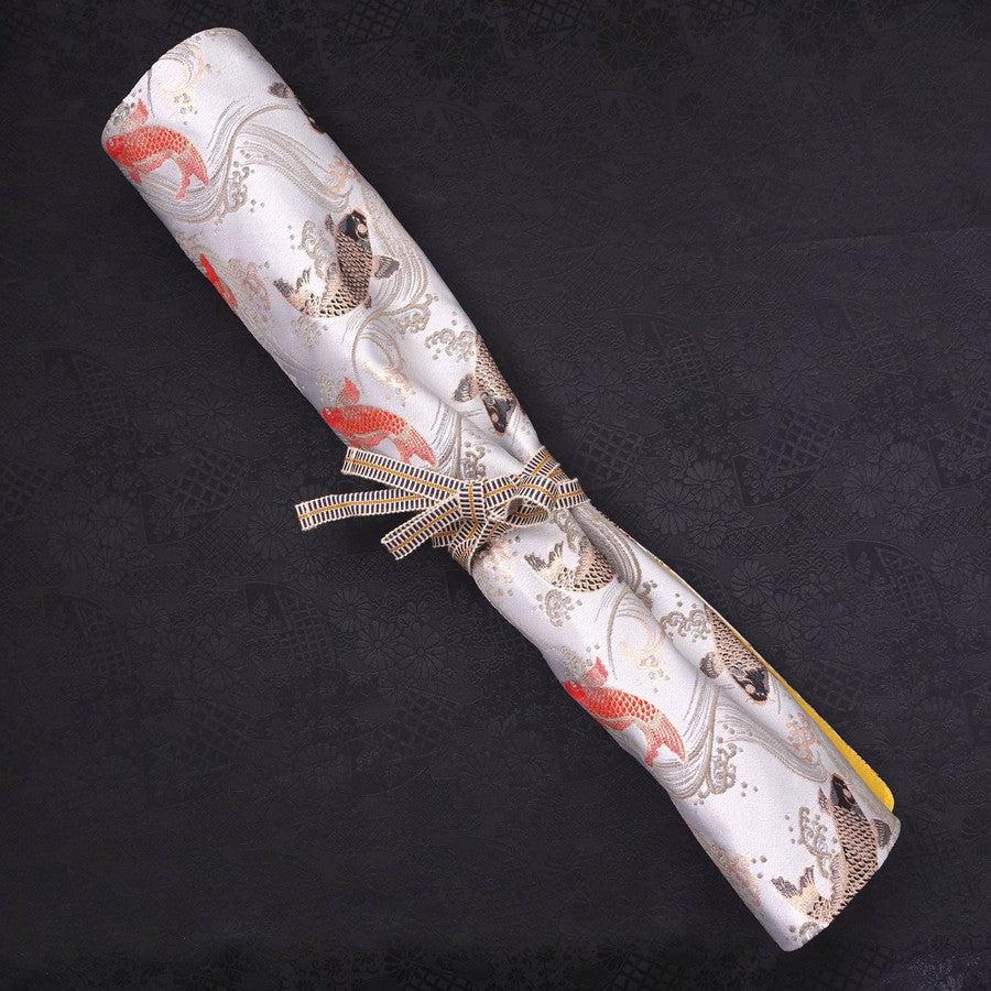 Musashi Japanische Küchenmesser Rolle Weiß Koi 4 Taschen Handgefertigt