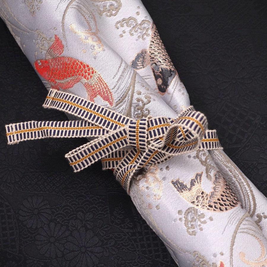 Musashi Japanische Küchenmesser Rolle Weiß Koi 4 Taschen Handgefertigt - Image 2