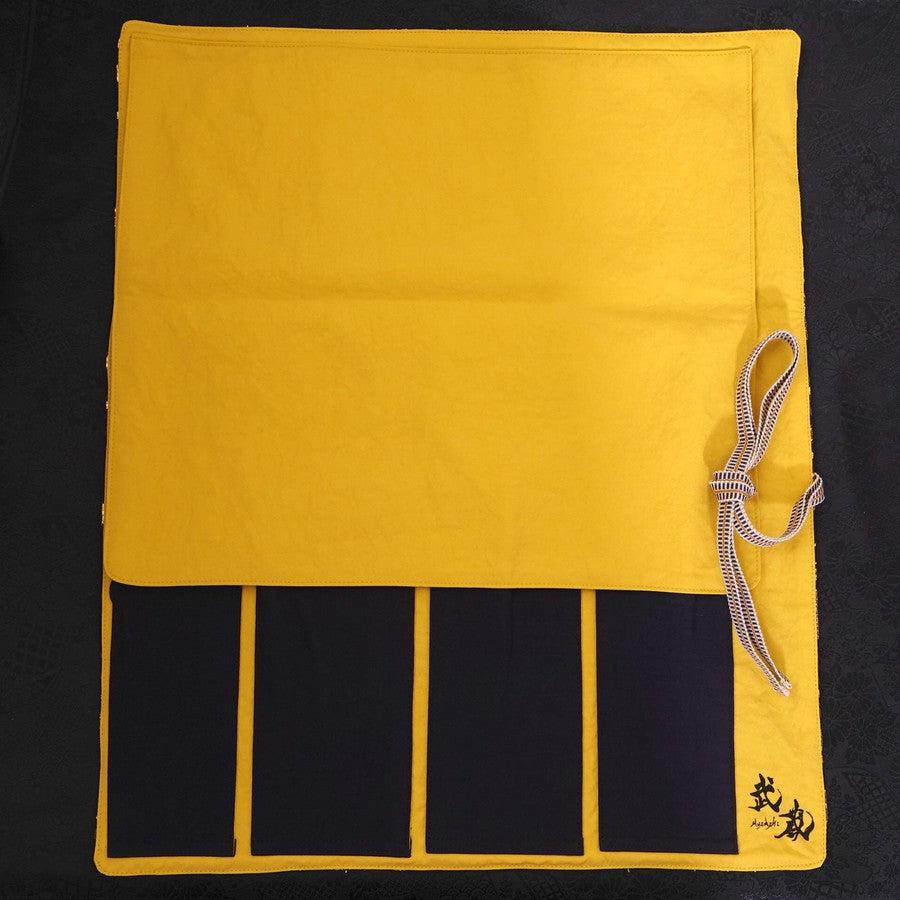 Musashi Japanische Küchenmesser Rolle Weiß Koi 4 Taschen Handgefertigt - Image 4