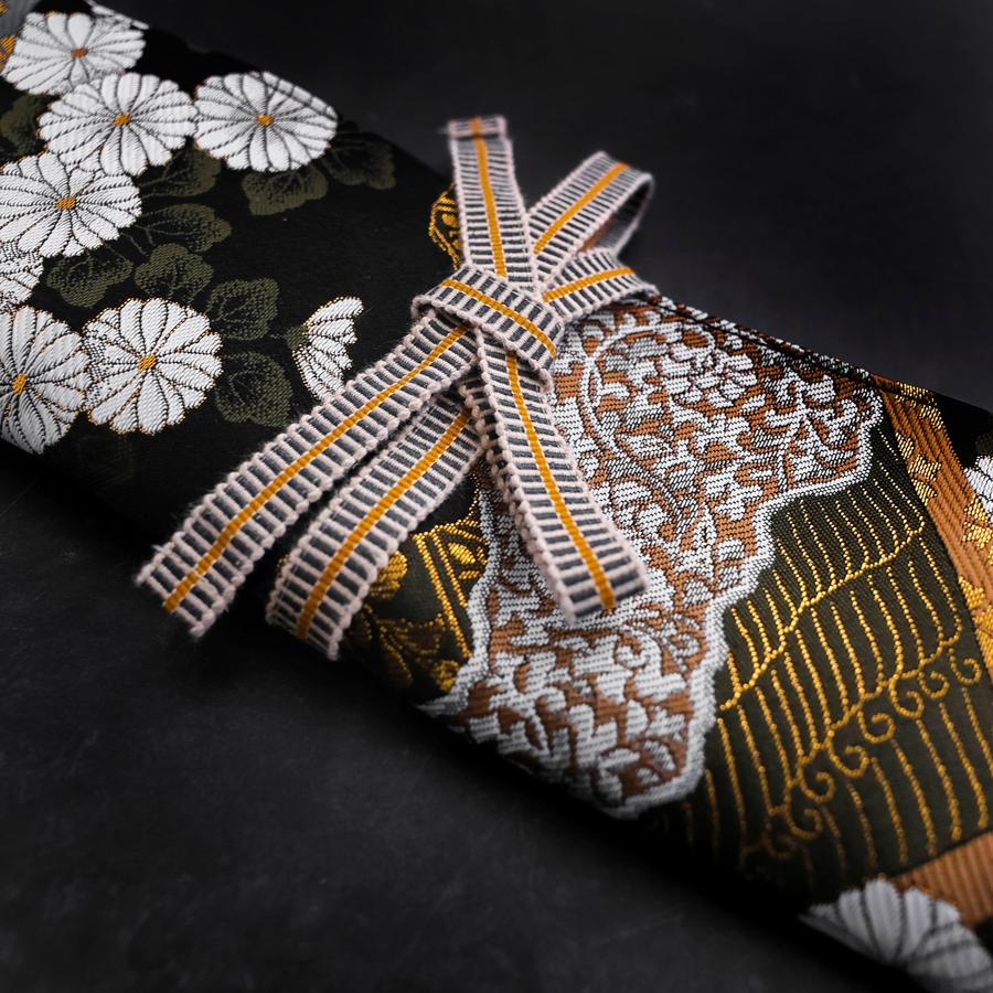 Musashi Japanische Küchenmesser Rolle Yamagata Kikkamon Schwarz 1 Tasche Handgefertigt - Image 2