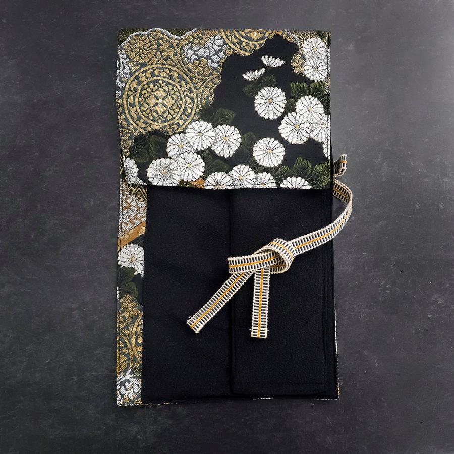 Musashi Japanische Küchenmesser Rolle Yamagata Kikkamon Schwarz 1 Tasche Handgefertigt - Image 3