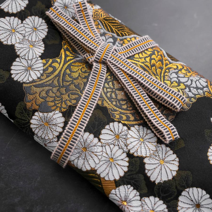 Musashi  Japanische Küchenmesser Rolle Yamagata Kikkamon Schwarz 4 Taschen Handgefertigt - Image 2