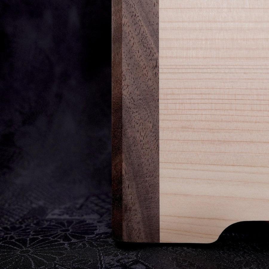 Musashi Schneidebrett Hinoki mit Ständer 390mm×240mm×15mm - Image 3