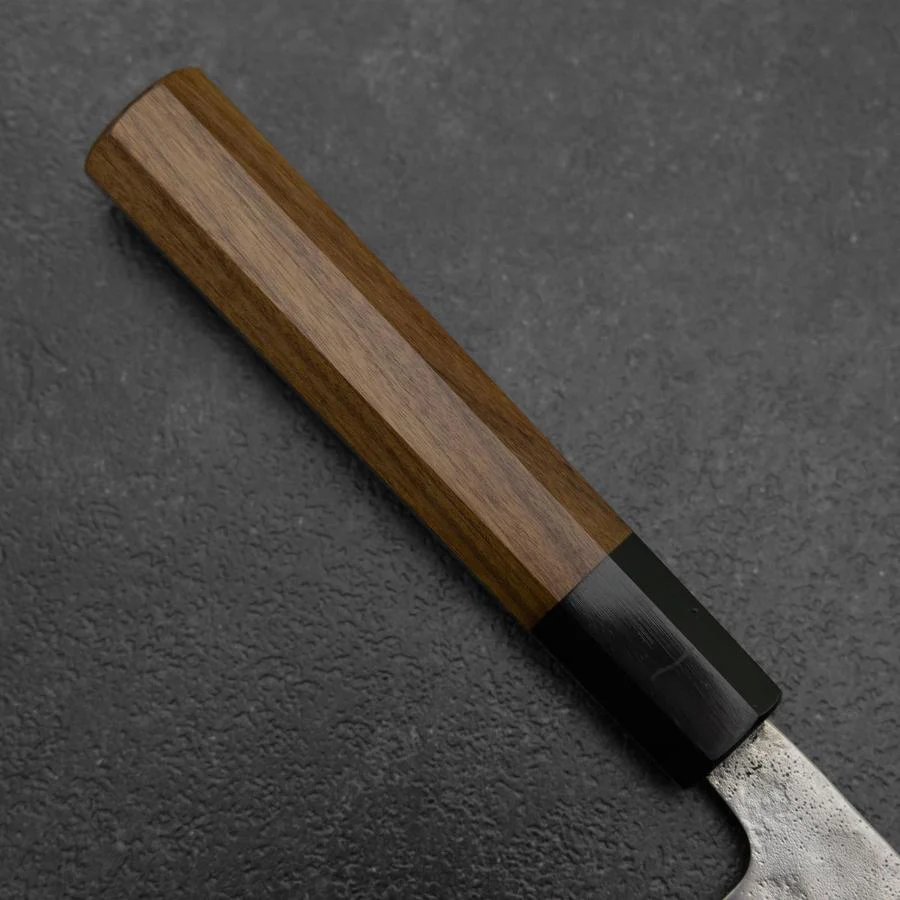 Nakiri 440C Nashiji Damast Büffelhorn und Bubinga Griff 165mm - Image 6