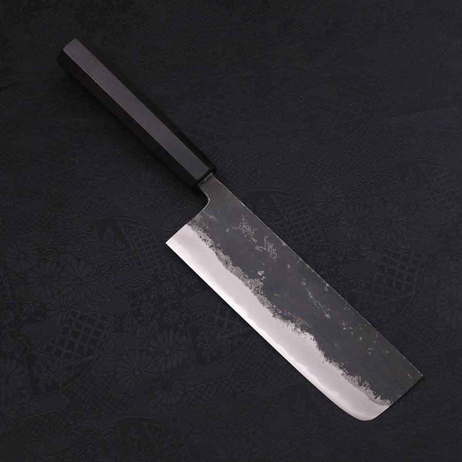 Nakiri Aogami Super Kurouchi Büffelhorn und Ebenholz Griff 165mm