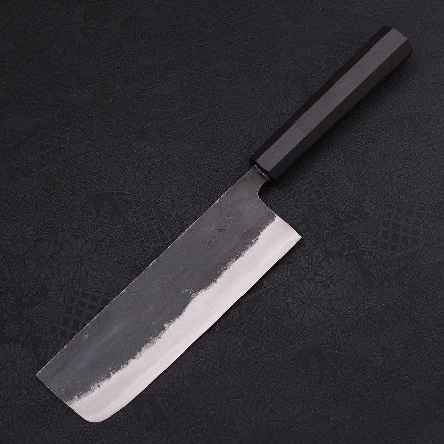 Nakiri Aogami Super Kurouchi Büffelhorn und Ebenholz Griff 165mm - Image 2