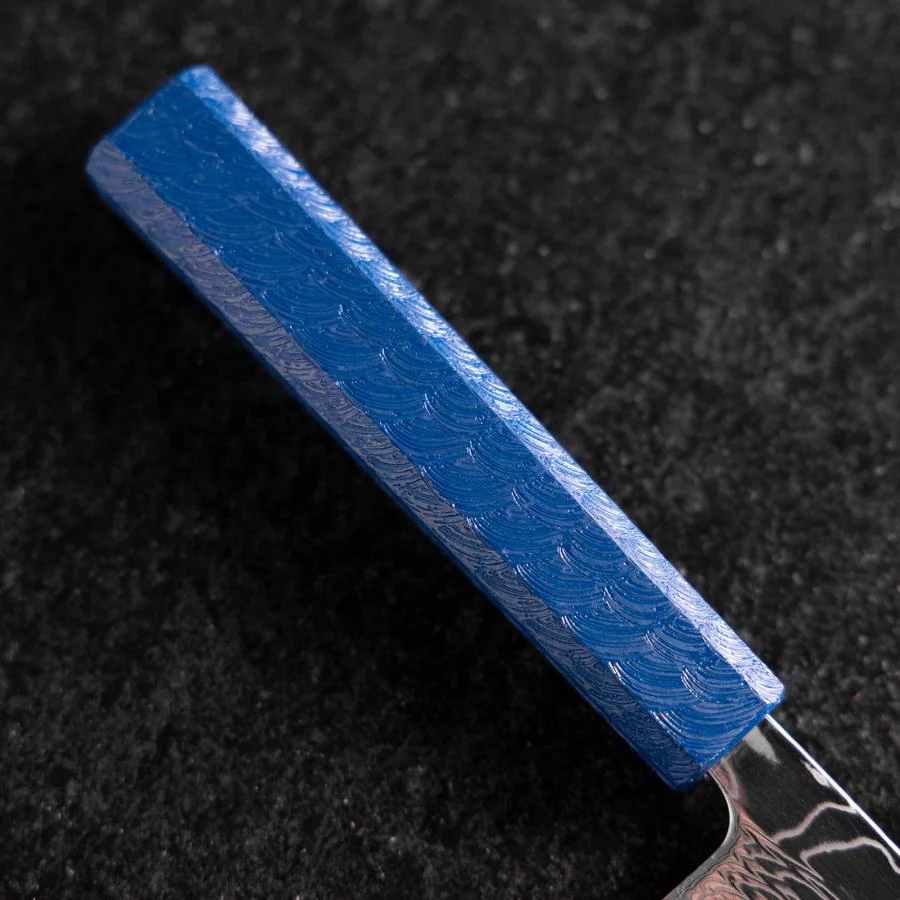Nakiri AUS-10 Damast Blauer Urushi Griff 165mm - Image 6