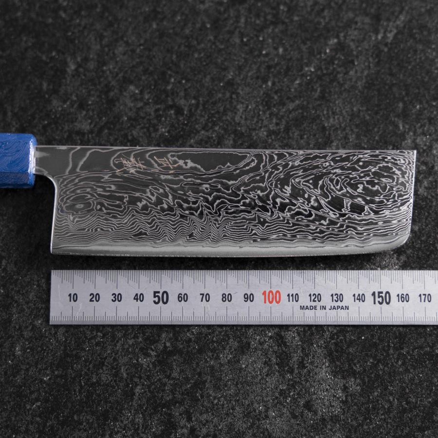 Nakiri AUS-10 Damast Blauer Urushi Griff 165mm - Image 7