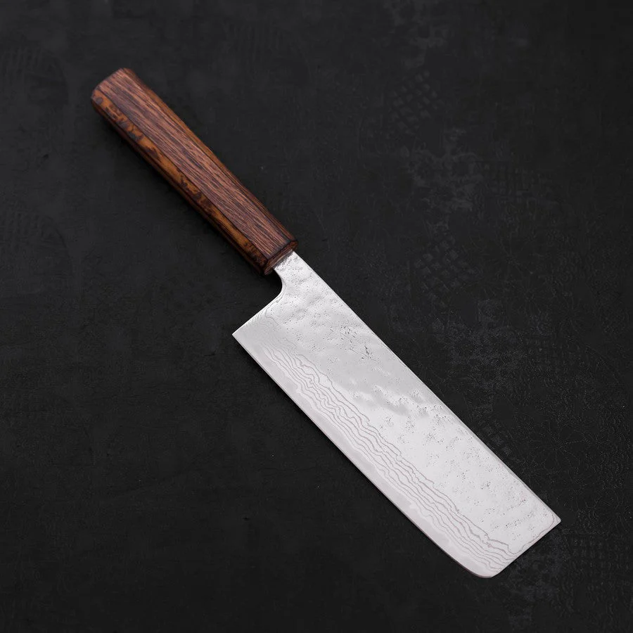 Nakiri AUS-10 Nashiji Damast Sumi Urushi Griff 165mm