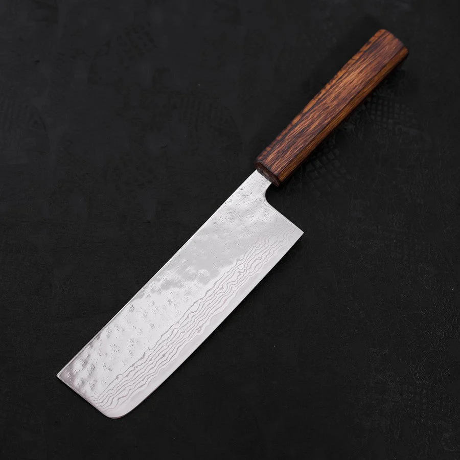 Nakiri AUS-10 Nashiji Damast Sumi Urushi Griff 165mm - Image 2