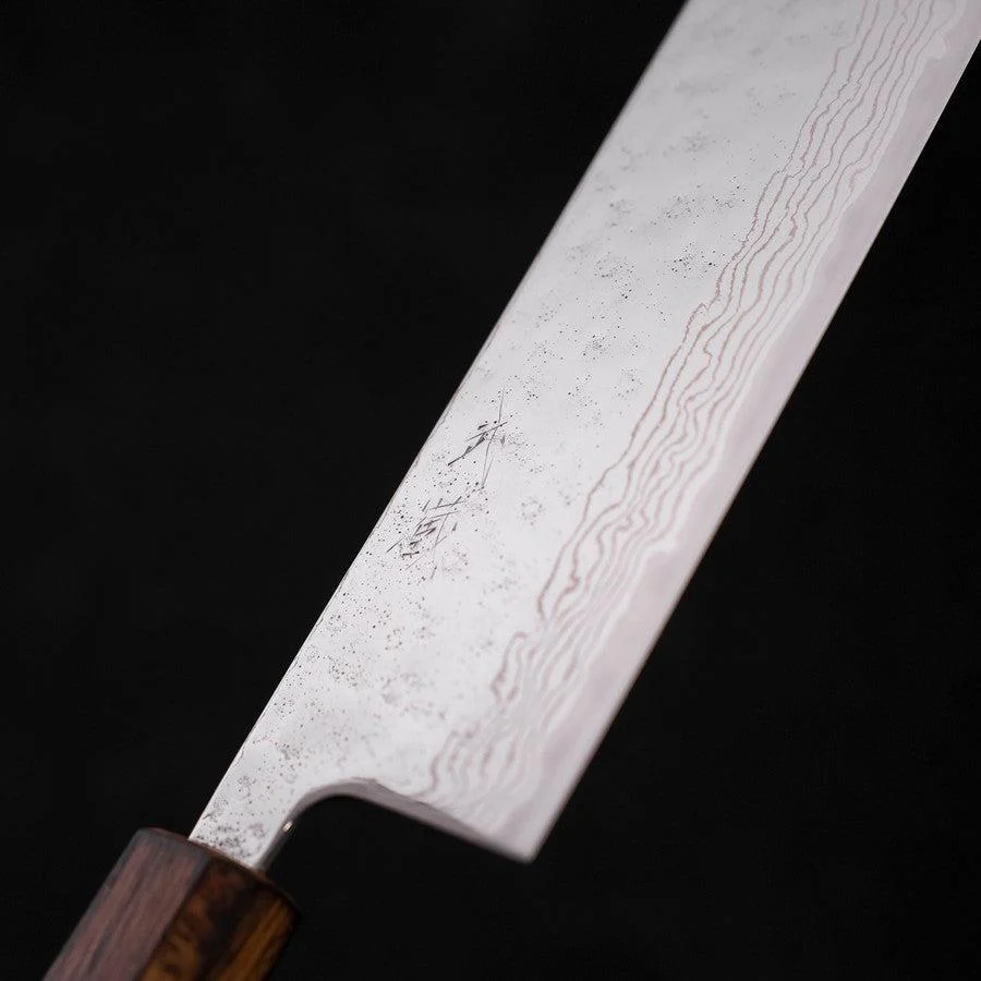 Nakiri AUS-10 Nashiji Damast Sumi Urushi Griff 165mm - Image 3