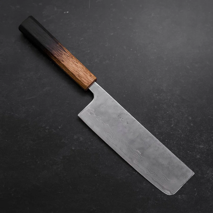 Nakiri AUS-10 Poliert Nashiji Damast Yaki Urushi Griff 165mm