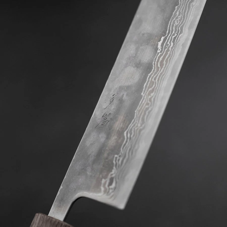 Nakiri AUS-10 Poliert Nashiji Damast Yaki Urushi Griff 165mm - Image 3