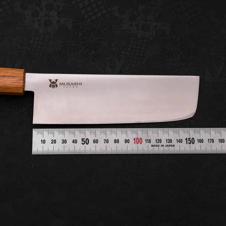 Nakiri AUS-10 Poliert Eichenholz Griff 165mm - Image 7