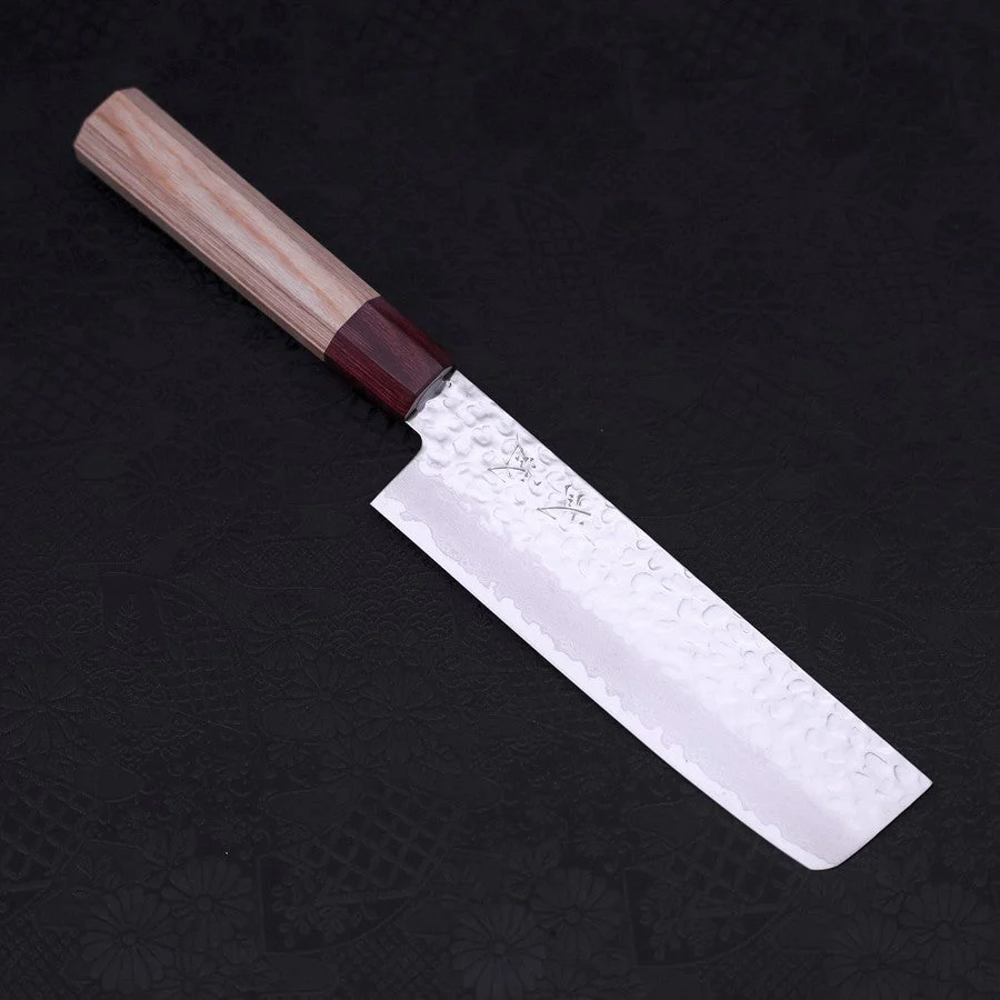 Nakiri AUS-10 Tsuchime Damast Kirschholz Griff 165mm