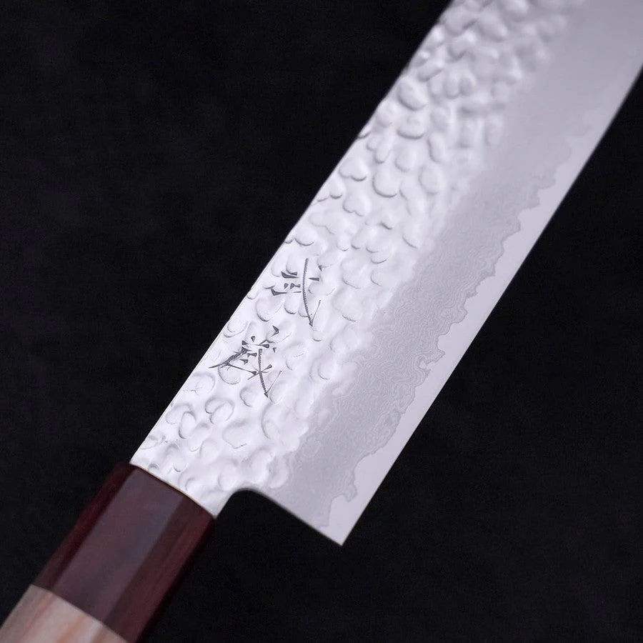Nakiri AUS-10 Tsuchime Damast Kirschholz Griff 165mm - Image 3