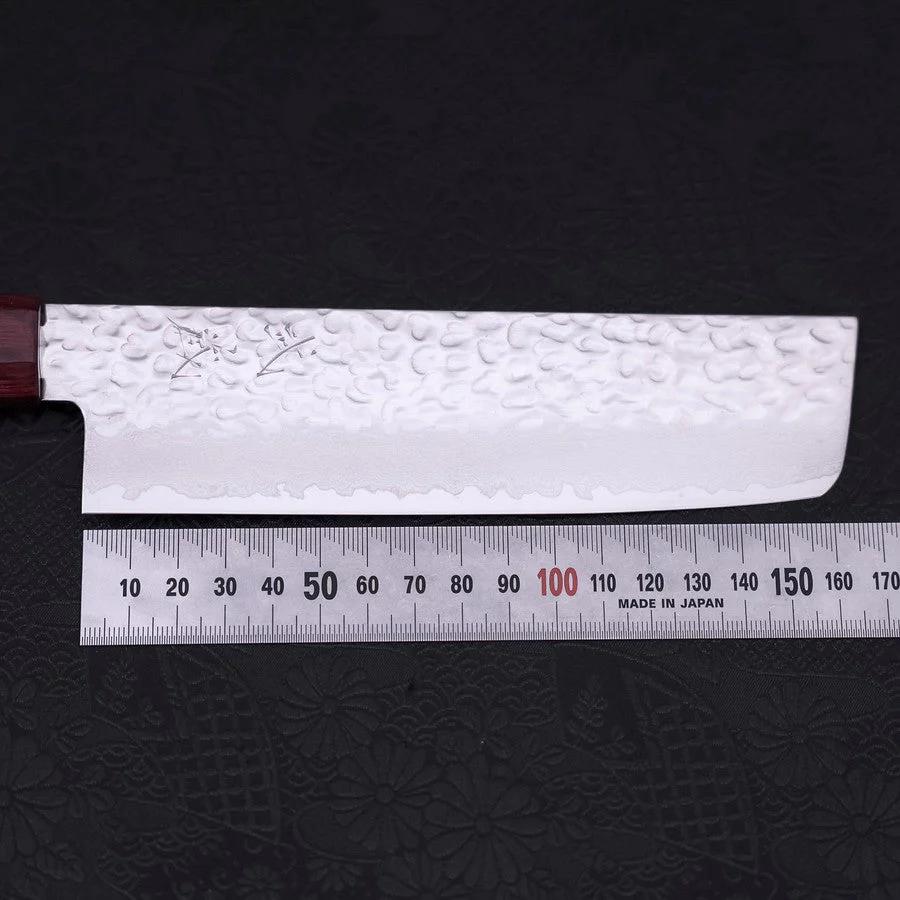Nakiri AUS-10 Tsuchime Damast Kirschholz Griff 165mm - Image 7
