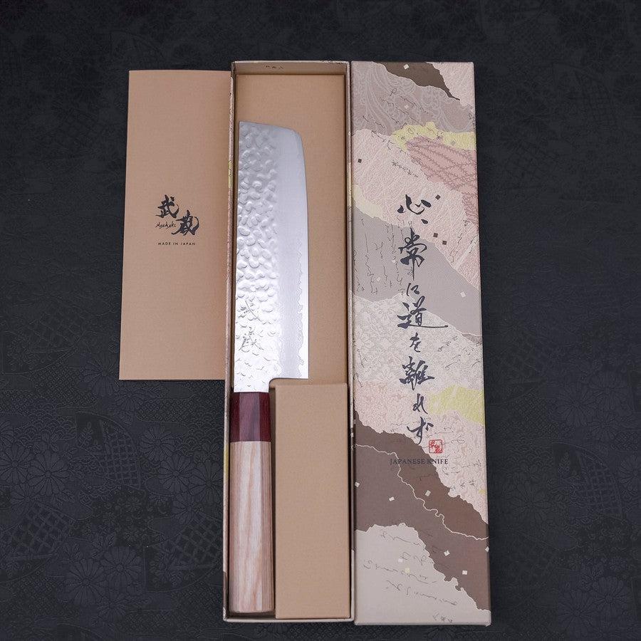 Nakiri AUS-10 Tsuchime Damast Kirschholz Griff 165mm - Image 8