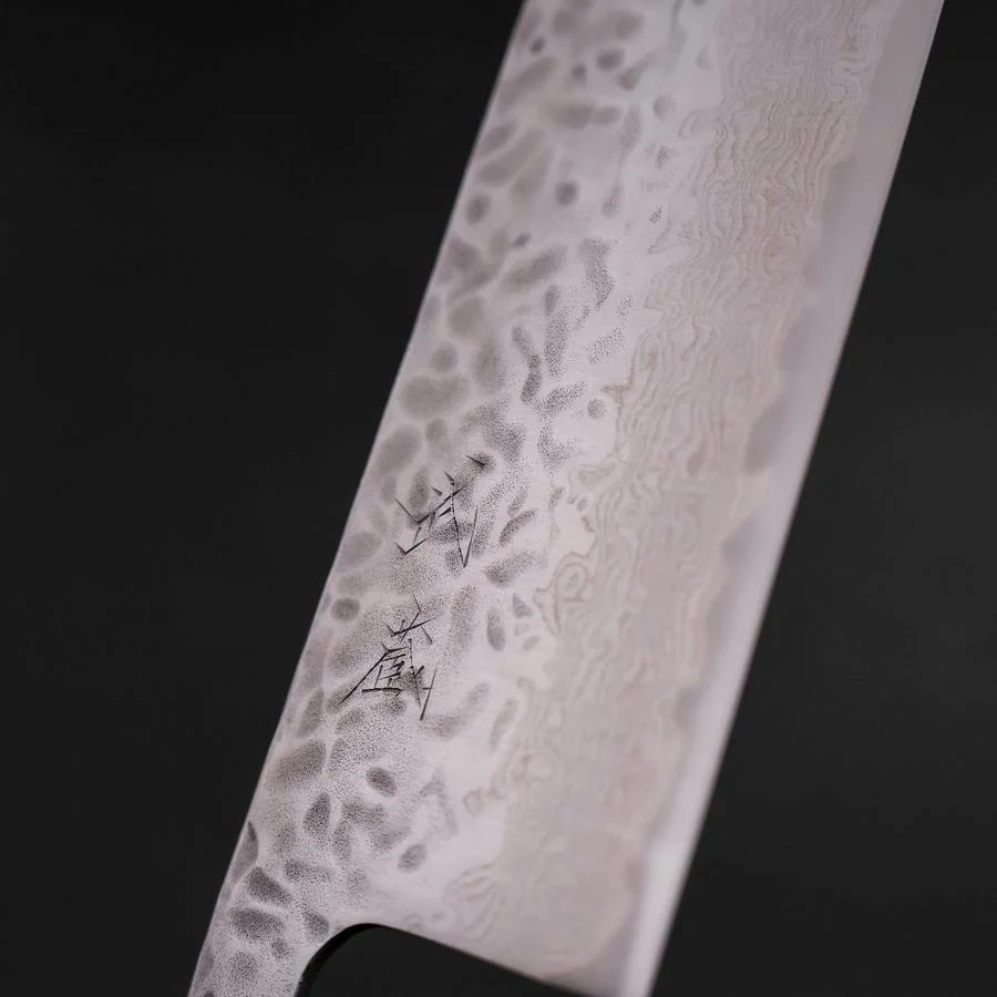 Nakiri AUS-10 Tsuchime Damast Yaki Urushi Griff 165mm - Image 3