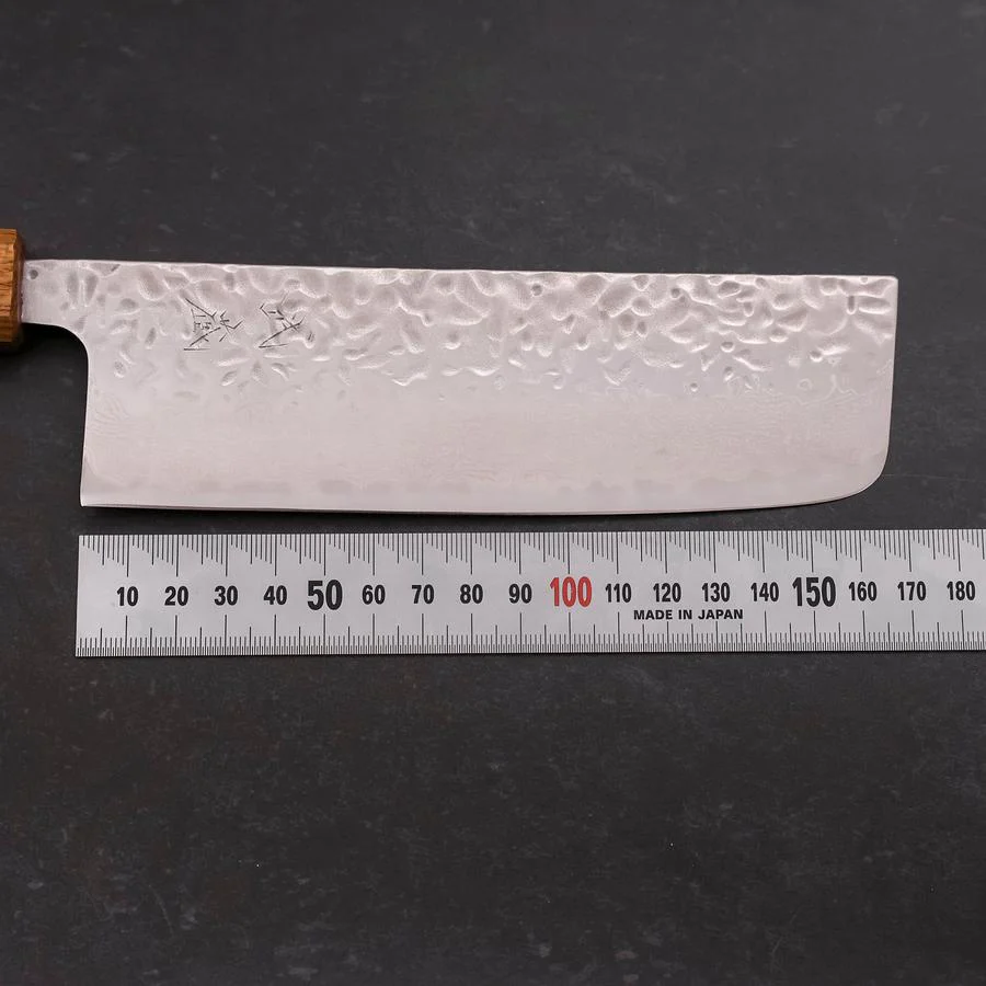 Nakiri AUS-10 Tsuchime Damast Yaki Urushi Griff 165mm - Image 7