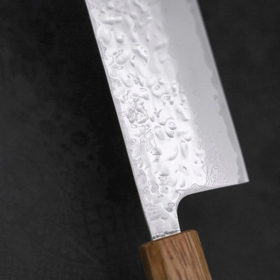 Nakiri AUS-10 Kagami-Tsuchime Damast Yaki Urushi Griff 165mm - Image 3