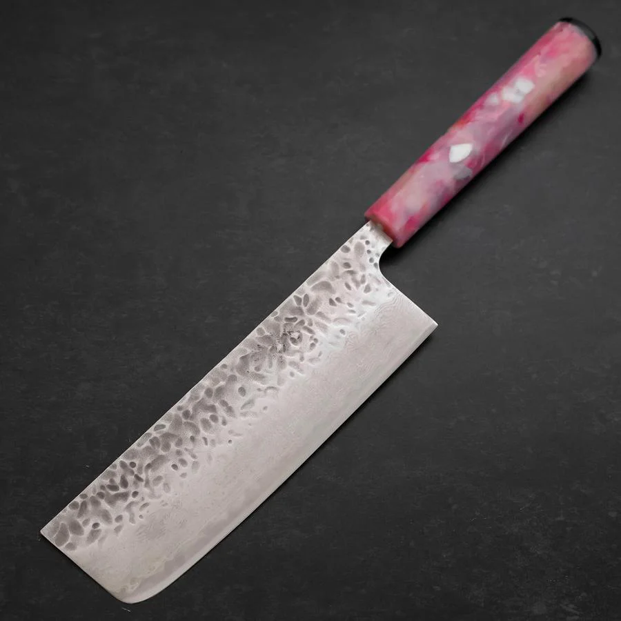 Nakiri AUS-10 Tsuchime Damast Sakura Ozeanplastik Griff 165mm - Image 2