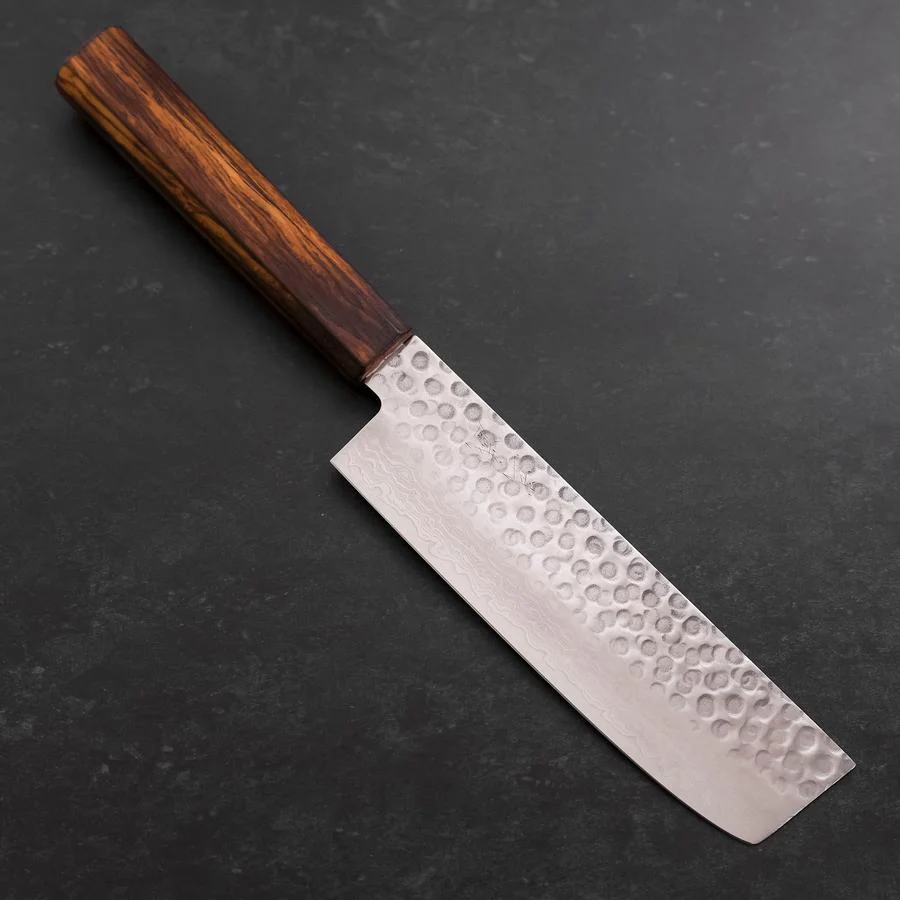 Nakiri AUS-10 Tsuchime Damast Sumi Urushi Griff 165mm