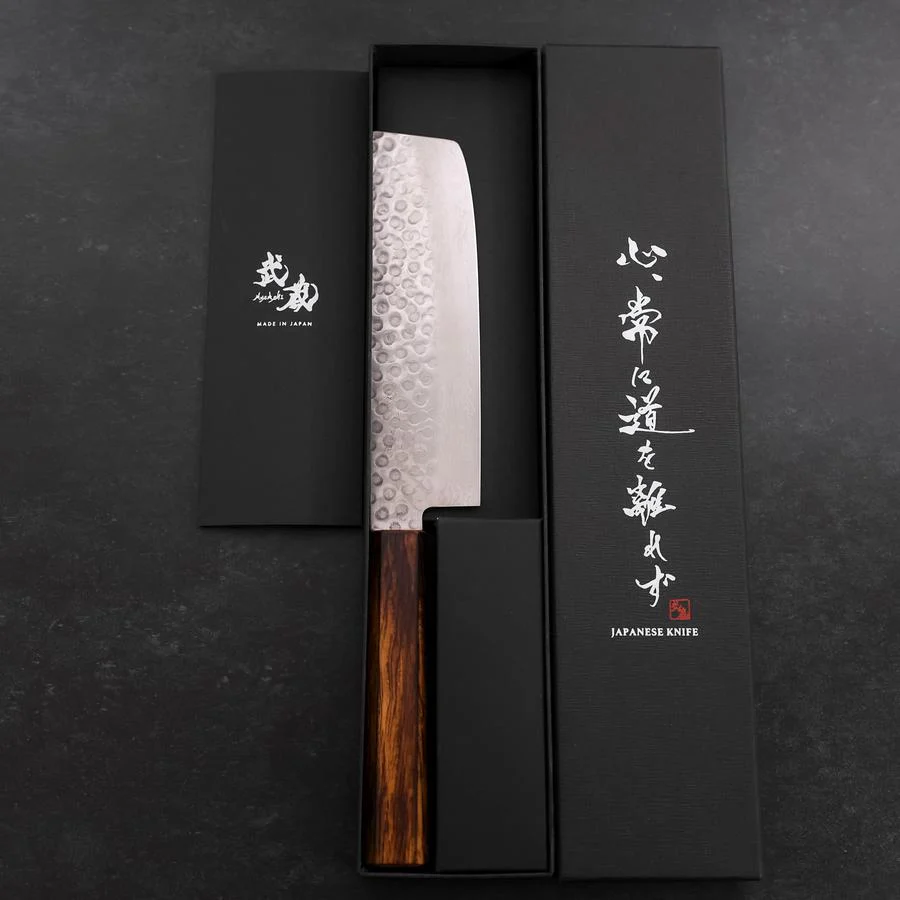 Nakiri AUS-10 Tsuchime Damast Sumi Urushi Griff 165mm - Image 8
