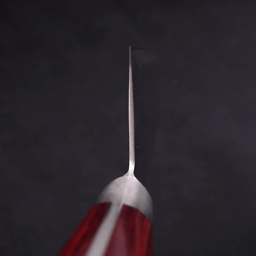 Nakiri AUS-10 Wellen-Nickel Damast Roter Westlicher Griff 165mm - Image 4
