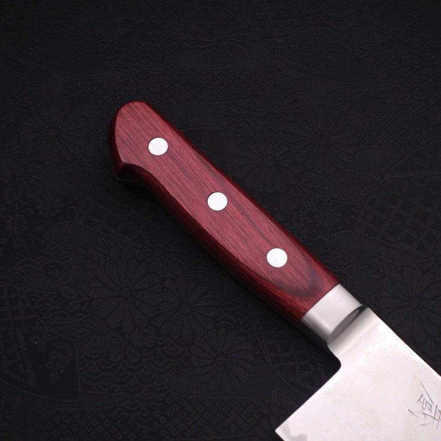 Nakiri AUS-10 Wellen-Nickel Damast Roter Westlicher Griff 165mm - Image 6