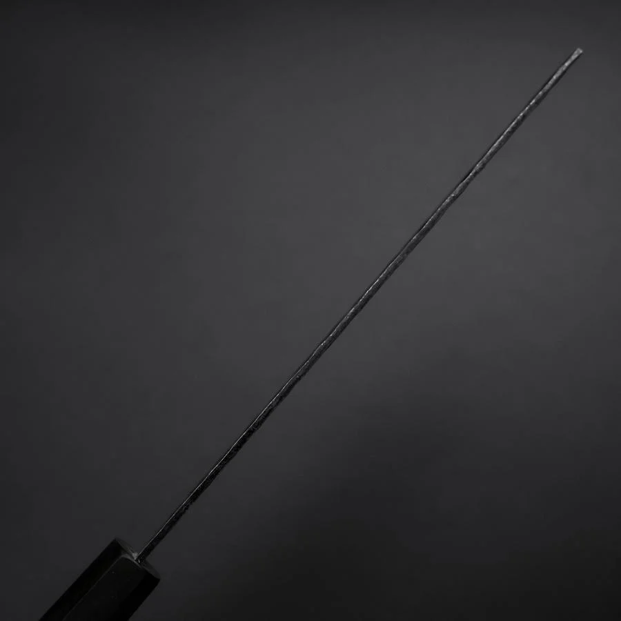 Nakiri AUS-8 Kurouchi Tsuchime Walnuss- und Rosenholz Griff 170mm - Image 5