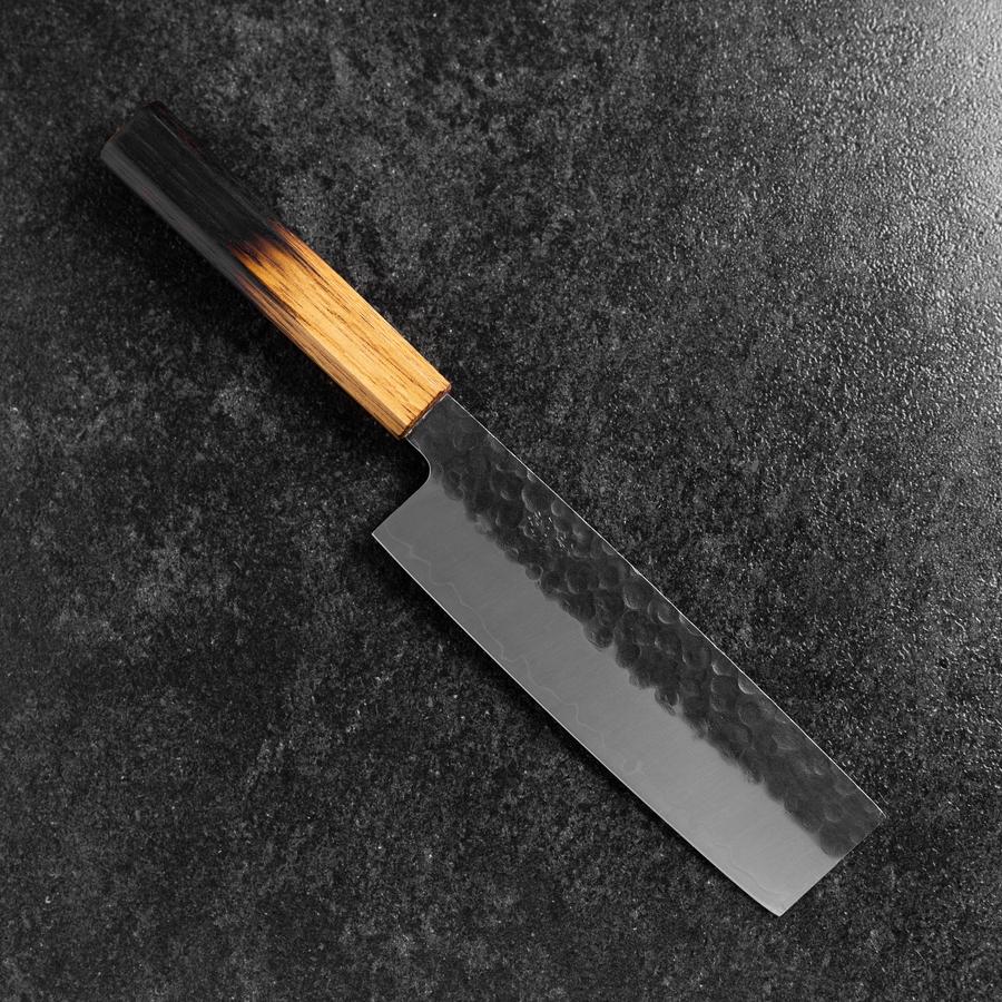 Nakiri AUS-8 Kurouchi Tsuchime Yaki Urushi Griff 170mm