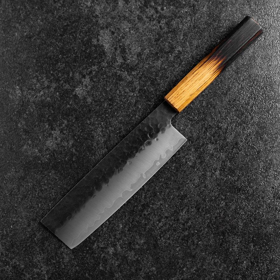 Nakiri AUS-8 Kurouchi Tsuchime Yaki Urushi Griff 170mm - Image 2
