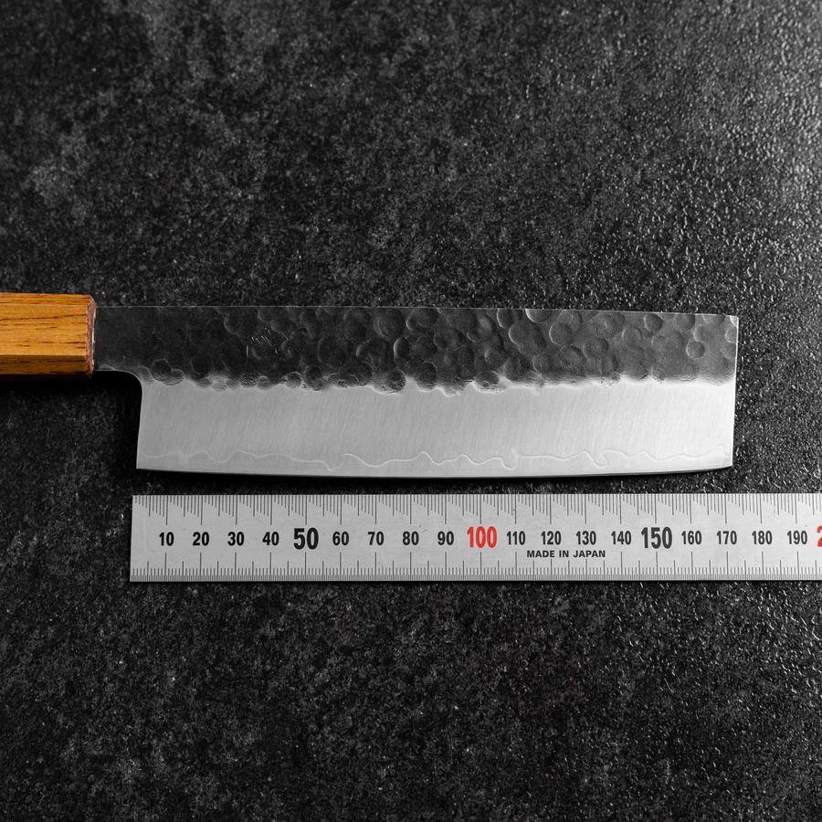 Nakiri AUS-8 Kurouchi Tsuchime Yaki Urushi Griff 170mm - Image 7